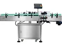 Étiqueteuse automatique de bouteilles rondes