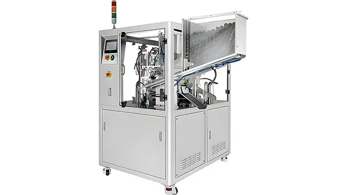 Machine de remplissage et scellage de tubes en aluminium 
