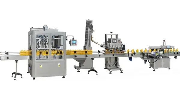 Ligne de remplissage pour huiles industrielles et alimentaires