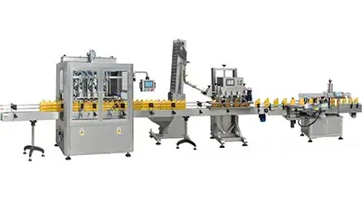 Ligne de remplissage pour huiles industrielles et alimentaires